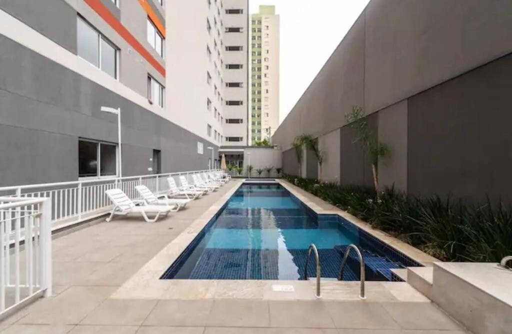 公寓 Refinado No Bras Com Piscina/metro Bras 圣保罗